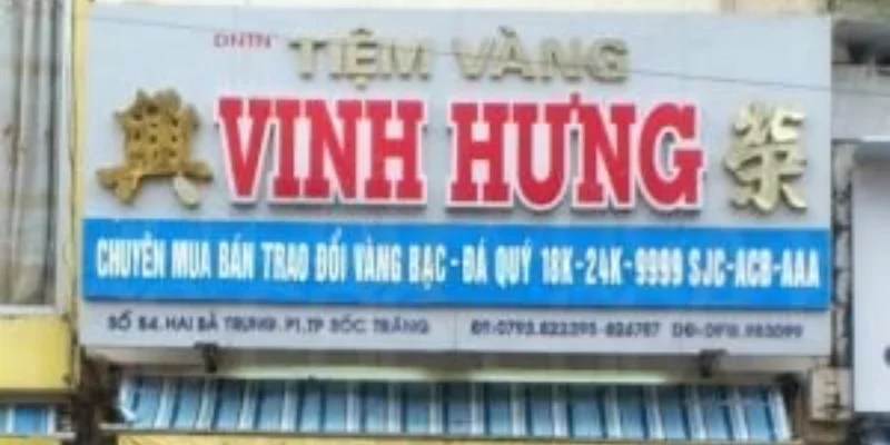 Danh sách 9+ tiệm vàng Sóc Trăng uy tín - Vĩnh Hưng